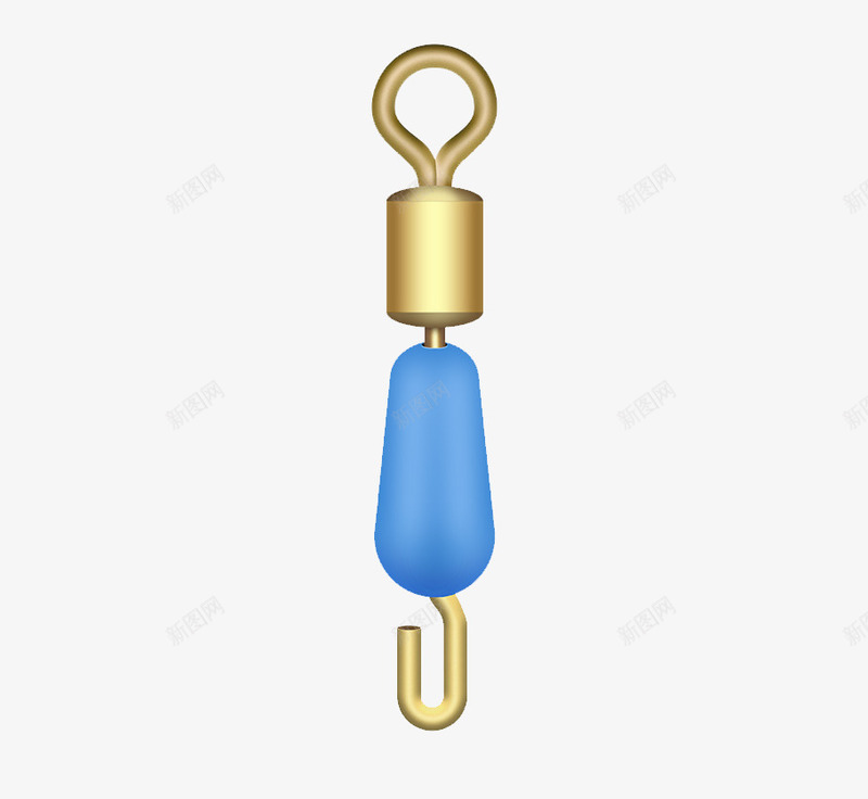 渔具钓鱼用品连接器png免抠素材_新图网 https://ixintu.com 垂钓用品 渔具 线夹 连接器 配件 金钩子 钓鱼 钩子