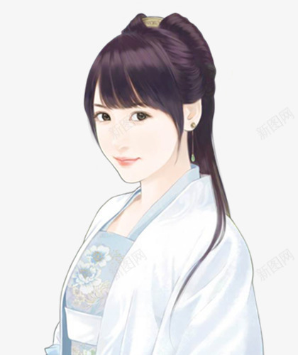 清秀清纯古风手绘女孩女生png免抠素材_新图网 https://ixintu.com 古风 女孩 女生 清秀 清纯