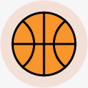 运动素描运动剪影篮球图标图标