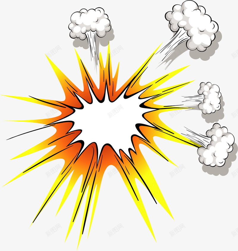 金黄色爆炸贴矢量图eps免抠素材_新图网 https://ixintu.com 火爆促销 爆炸 爆炸贴 矢量素材 金光射线 矢量图