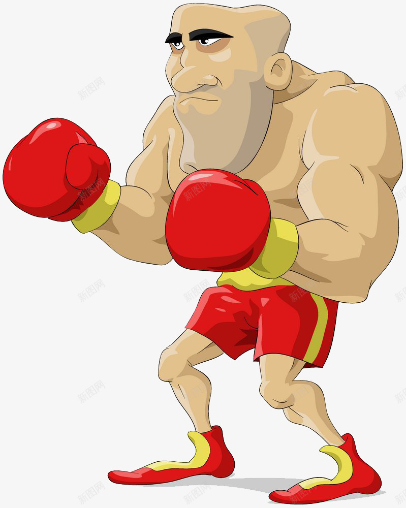 拳击的男人png免抠素材_新图网 https://ixintu.com 健身 卡通 强壮的男人 手绘 打拳 打拳击 拳击 拳击手 男人 运动