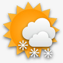 晴转大雪图标png_新图网 https://ixintu.com 天气 晴转大雪 气象