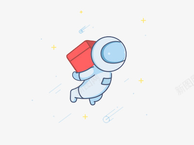 飞行员png免抠素材_新图网 https://ixintu.com 卡通人物 太空 宇宙飞行员 漂浮