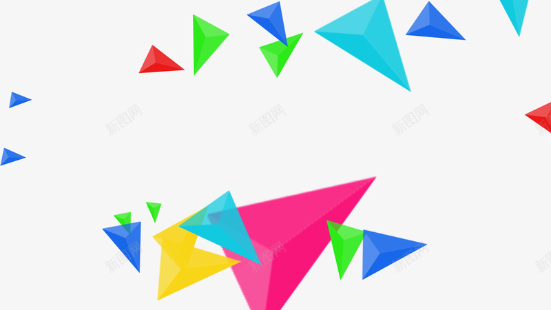 唯美精美漂浮几何图案三角装饰png免抠素材_新图网 https://ixintu.com 三角 几何 唯美 图案 彩色 漂浮 精美 装饰