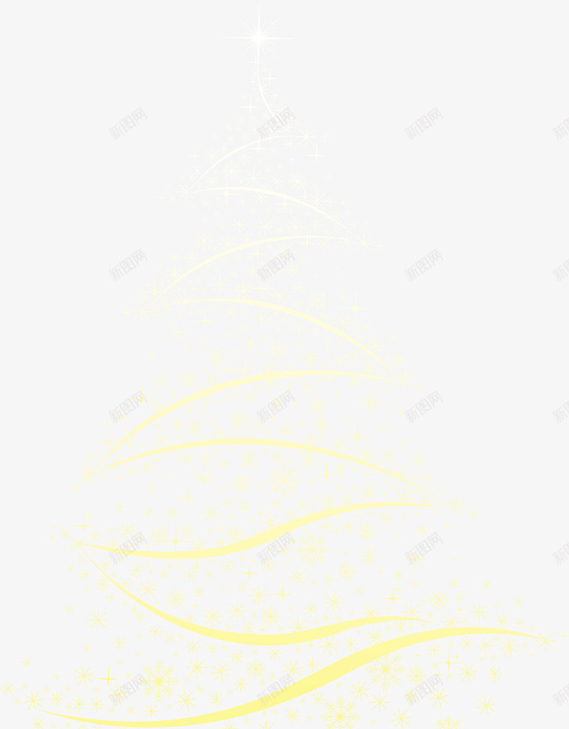 金色闪耀曲线圣诞树png免抠素材_新图网 https://ixintu.com Christmas Merry 冬日 圣诞快乐 圣诞树 圣诞节 树木 装饰图案 金色树木