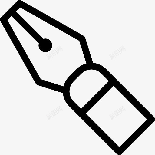 钢笔图标png_新图网 https://ixintu.com 书法 写作 工具和用具 签字 钢笔