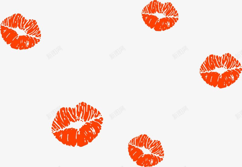 橙色情人节漂浮唇印png免抠素材_新图网 https://ixintu.com KISS LOVE 婚庆 情人节 情人节唇印 接吻 接吻图 橙色唇印 浪漫 漂浮唇印 爱情