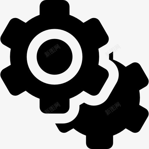 设置界面的轮廓图标png_新图网 https://ixintu.com 多媒体选项 工作工具 界面 螺栓 设置