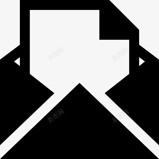信封和信纸图标png_新图网 https://ixintu.com 信 信件 信封 信边框 接口 文件 纸 邮件