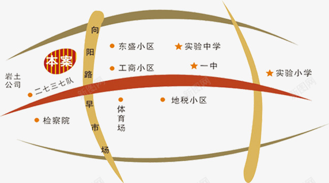 地产海报png免抠素材_新图网 https://ixintu.com 中国风展板 企业文化 地图 房地产 装饰