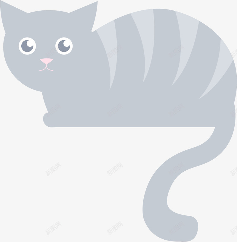 匍匐的小猫png免抠素材_新图网 https://ixintu.com 匍匐 卡通猫咪 小猫 猫咪 猫咪手绘 猫咪简笔画 简笔猫咪