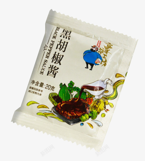 豪爷工场黑胡椒酱袋装png免抠素材_新图网 https://ixintu.com 袋装 豪爷工场 酱料汁 食物调料 黑椒汁 黑胡椒
