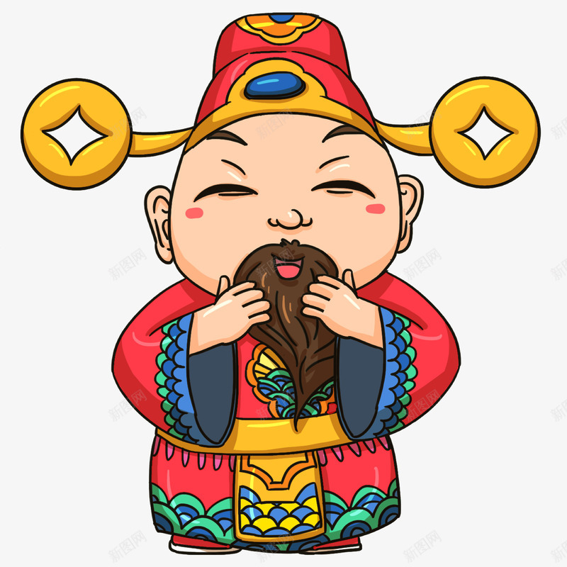 神仙财神手绘人物png免抠素材_新图网 https://ixintu.com 2019年 2023 2024 人物 卡通手绘人物 国潮财神爷 接财神 新年 春节 祝福 神仙财神 背景装饰 财神 财神到 财神爷 过年 迎财神
