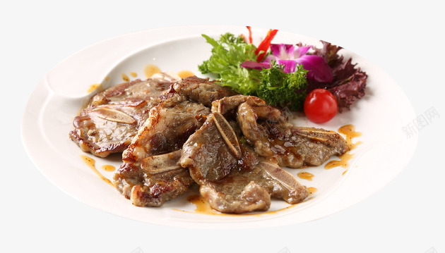 香煎牛仔骨png免抠素材_新图网 https://ixintu.com 产品实物 搭配 牛仔骨 美味 肉食 装饰 食材 餐饮 香煎