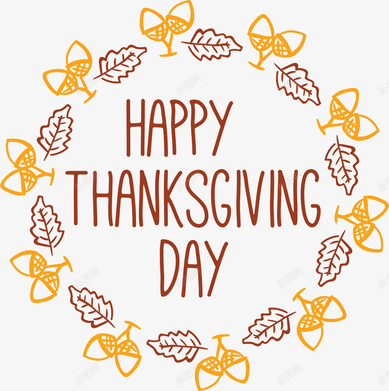 黄色感恩节标签png免抠素材_新图网 https://ixintu.com Thanksgiving 感恩节 感恩节快乐 感谢 树叶标签 黄色标签