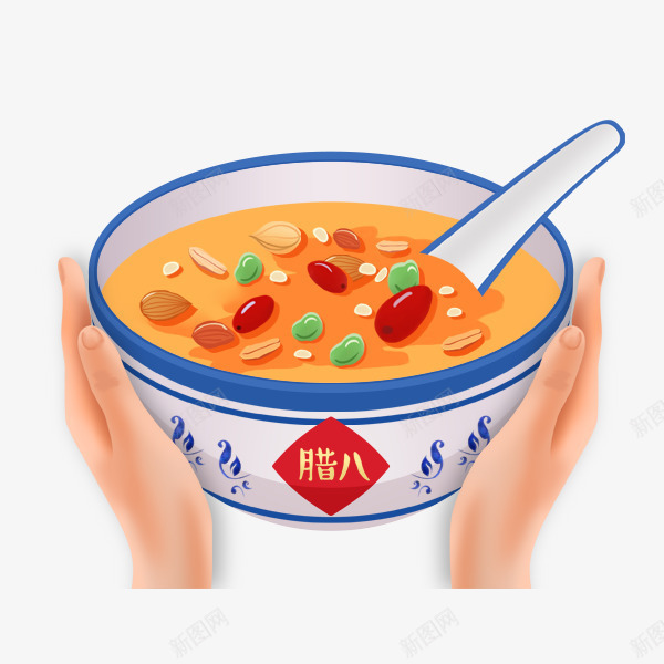 卡通手绘美食腊八粥psd免抠素材_新图网 https://ixintu.com 卡通手绘美食腊八粥 美食 腊八节 食物 餐饮 饭店