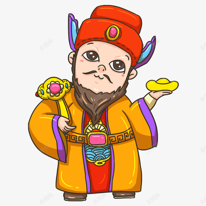 2019财福猪金元宝png免抠素材_新图网 https://ixintu.com 2019财福猪金元宝 人物 卡通手绘人物 恭喜发财 新年 春节 背景装饰 财神 财神爷 财神节