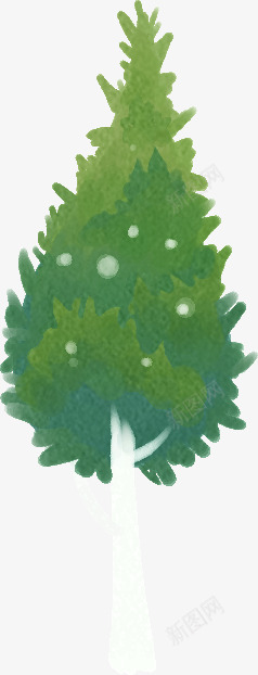 绿色手绘大树植物清新png免抠素材_新图网 https://ixintu.com 大树 植物 清新 绿色