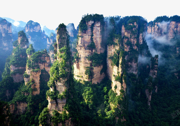 世外桃源景色png免抠素材_新图网 https://ixintu.com 三仙山 仙境 仙山 山峰 景色 美景 胜境