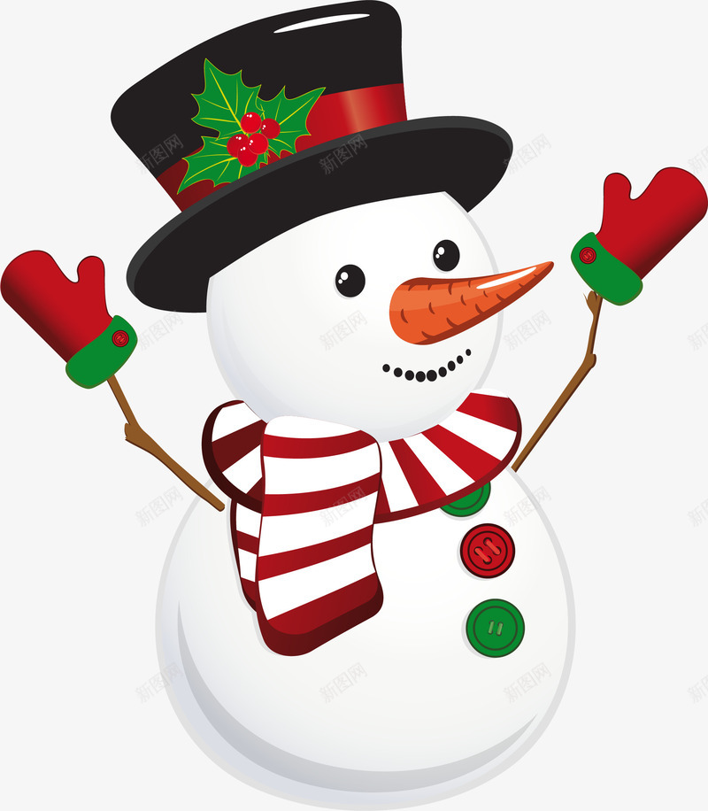 卡通白色雪人png免抠素材_新图网 https://ixintu.com 免抠PNG 卡通 叶子 围巾 白色 胡萝卜 雪人