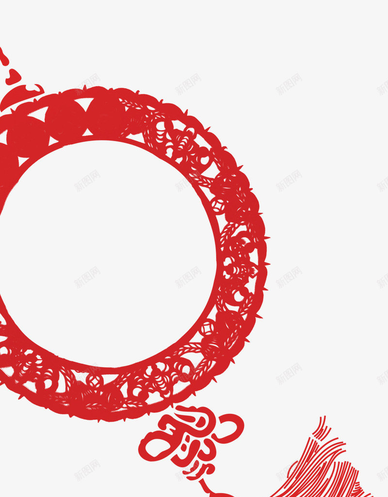 新年红色中国结png免抠素材_新图网 https://ixintu.com 中国环 吉祥如意 大红色