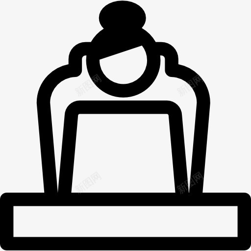 老板图标png_新图网 https://ixintu.com 业务 优雅 商人 座椅 桌子 椅子