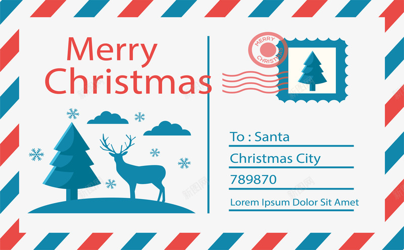 条纹边框圣诞明信片png免抠素材_新图网 https://ixintu.com merryChristmas 圣诞明信片 圣诞祝福 圣诞节 明信片 矢量png