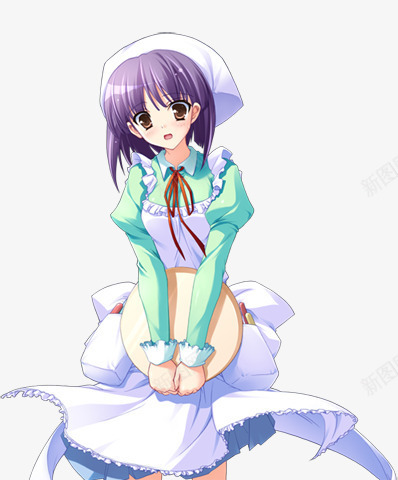 手绘女装短发女孩png免抠素材_新图网 https://ixintu.com 女孩 女装 手绘 短发