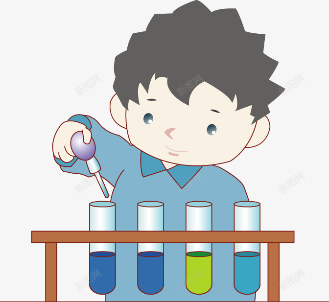 韩国小孩png免抠素材_新图网 https://ixintu.com PNG 学生 实验 男孩 试管