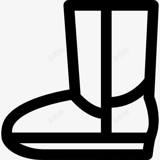 UGG雪地靴图标png_新图网 https://ixintu.com 冬季服装 时尚 男女皆宜 舒适 鞋类