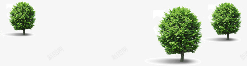 绿色植物三角分部png免抠素材_新图网 https://ixintu.com 三角分部 大树 植物 绿色