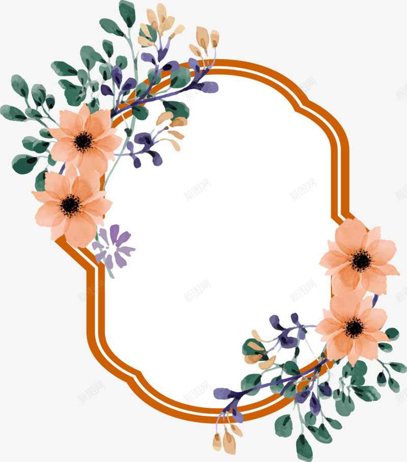 春暖花开美丽花朵装饰png免抠素材_新图网 https://ixintu.com 春季 春暖花开 绿色叶子 美丽花朵 花朵装饰 花朵边框