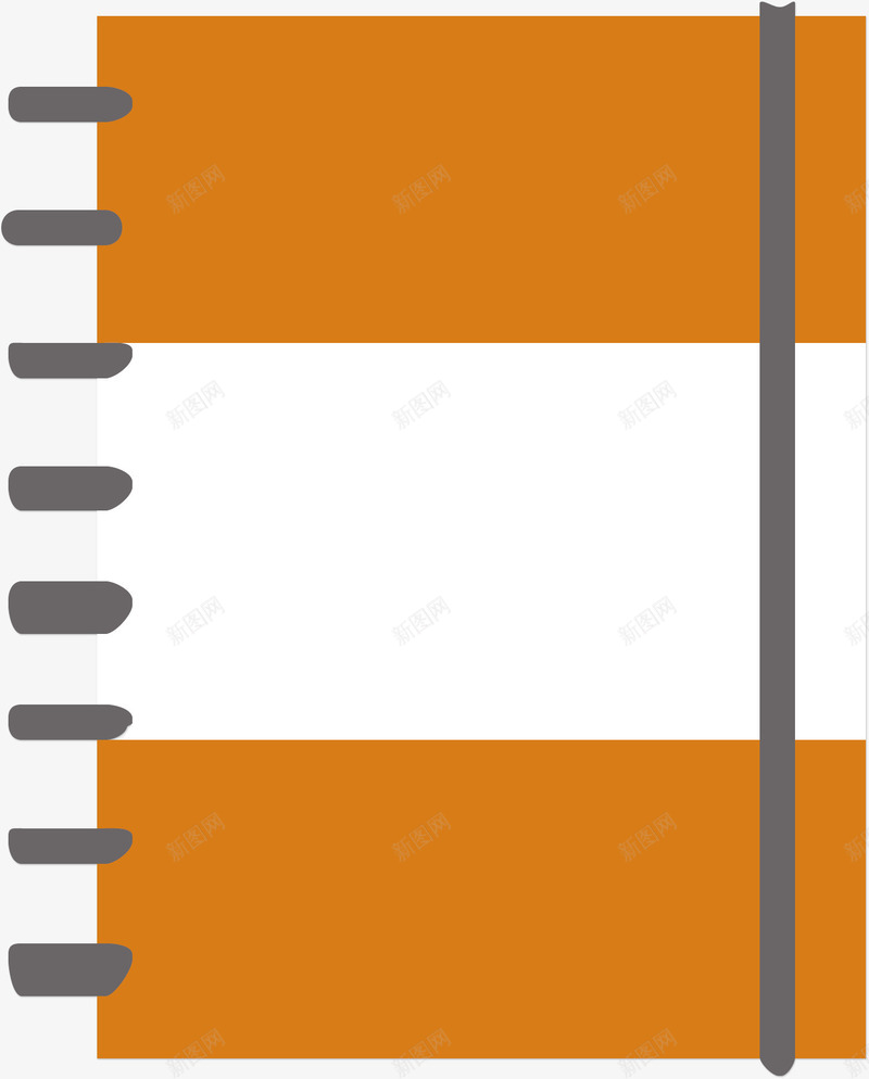 文具本子装饰图标png_新图网 https://ixintu.com 卡通有趣 商务用品 文具 本子 矢量图案 设计图
