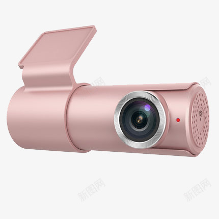行车记录仪png免抠素材_新图网 https://ixintu.com 产品实物 数码科技 电子眼 电子警察 监视器 粉色 车载摄像