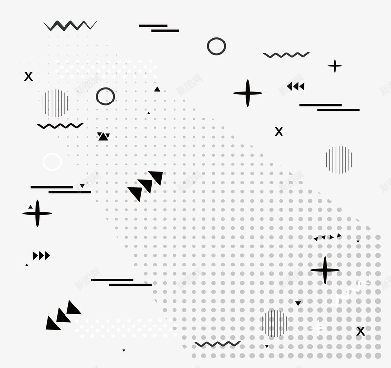 几何图形花纹png免抠素材_新图网 https://ixintu.com 三角形 几何图形 几何花纹 圆圈 漂浮物 矢量png