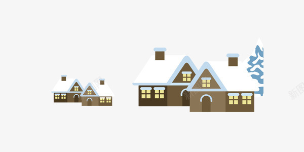 烟囱大雪房屋png免抠素材_新图网 https://ixintu.com 大学 房屋 烟囱