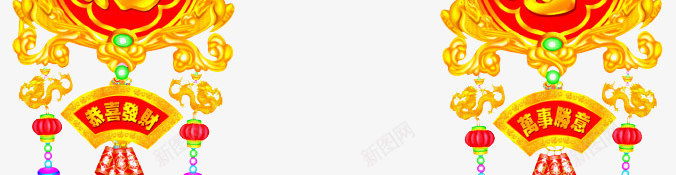 春节对联png免抠素材_新图网 https://ixintu.com 创意对联 喜庆对联 对联底图 对联框 对联模板 新年对联 新春对联 狗年对联设计 狗年春联 福字