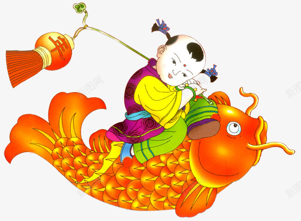 吉祥福娃png免抠素材_新图网 https://ixintu.com 中国风 古典 吉祥 春节 福娃