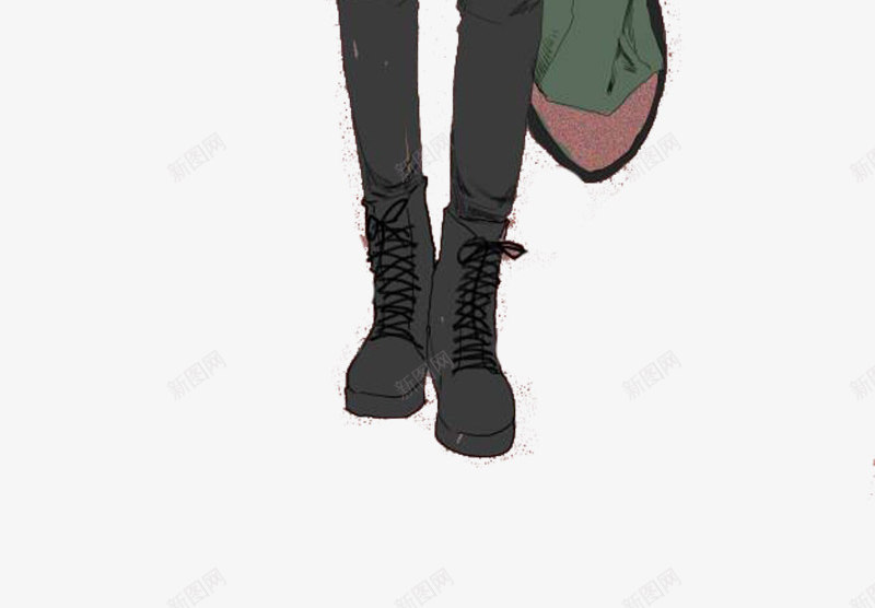 酷帅街头女生创意插画psd免抠素材_新图网 https://ixintu.com 创意插画 街头女生 设计 酷帅