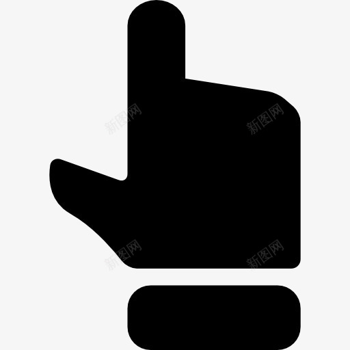 黑色的手指指向了图标png_新图网 https://ixintu.com 上升 手 指 方向 箭头 递增箭头 酷的图标