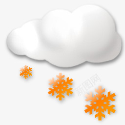阵雪天气图标png_新图网 https://ixintu.com 大雪 天气 阵雪