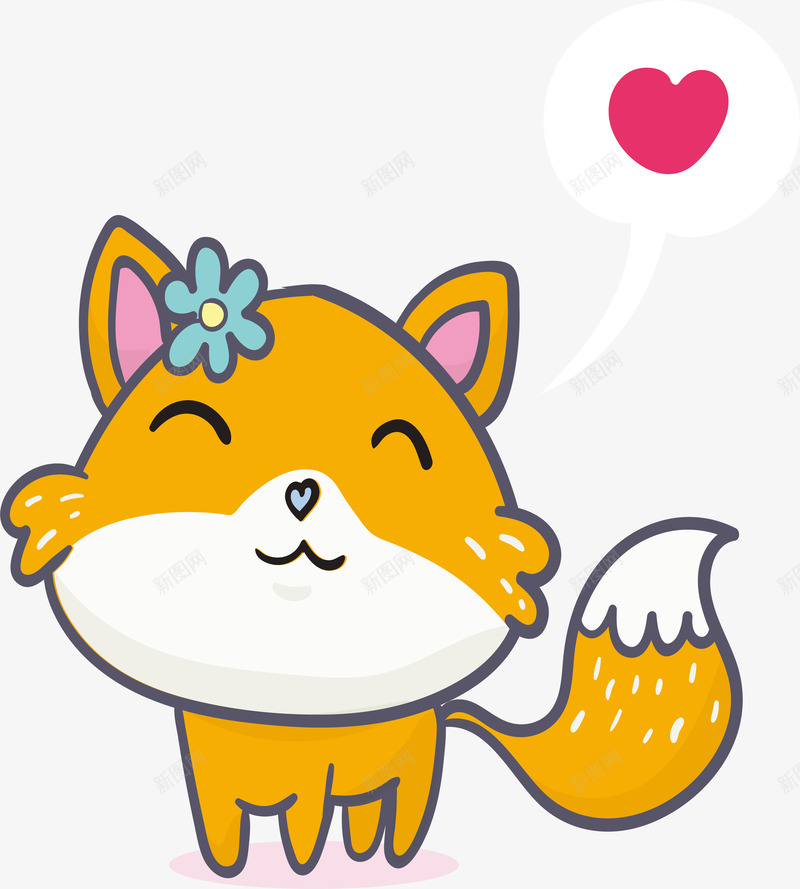 表达爱意的小黄猫矢量图ai免抠素材_新图网 https://ixintu.com 可爱猫咪 小猫咪 橘猫 矢量png 表达爱意 黄色猫咪 矢量图