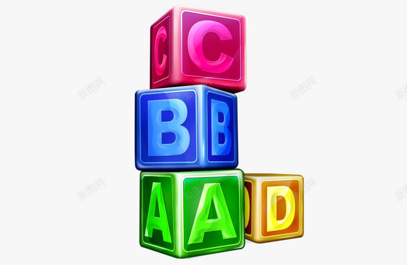 ABCD方块模型玩具png免抠素材_新图网 https://ixintu.com abcd 方块 模型 紫色