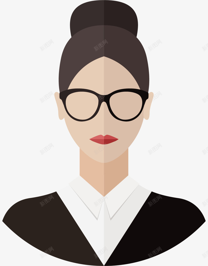 时尚女白领矢量图ai免抠素材_新图网 https://ixintu.com 卡通手绘 女孩 女性 女白领 女装 设计 矢量图