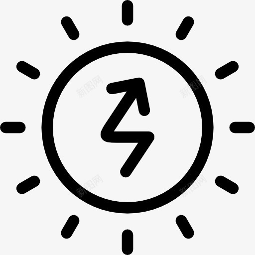 太阳能图标png_新图网 https://ixintu.com 技术 生态 电 能源 阳光