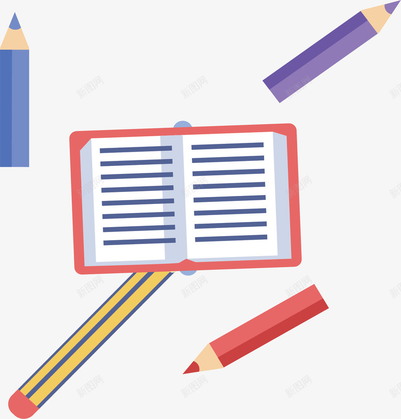 学校教育打开的课本矢量图ai免抠素材_新图网 https://ixintu.com 书本 打开的课本 教育 矢量png 翻开的书本 课本 矢量图