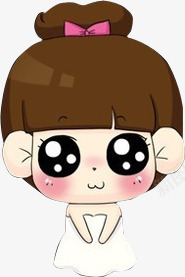 Q版人物大眼睛女生png免抠素材_新图网 https://ixintu.com 人物 女生 眼睛
