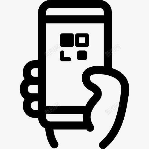 QR码图标png_新图网 https://ixintu.com 手机 技术 智能手机 移动电话