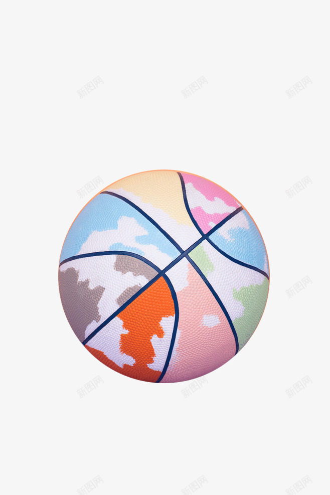 篮球实物图png免抠素材_新图网 https://ixintu.com 篮球 运动 迷彩篮球