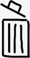 手绘黑色简约回收站打开图标png_新图网 https://ixintu.com 回收站 打开 简约 黑色
